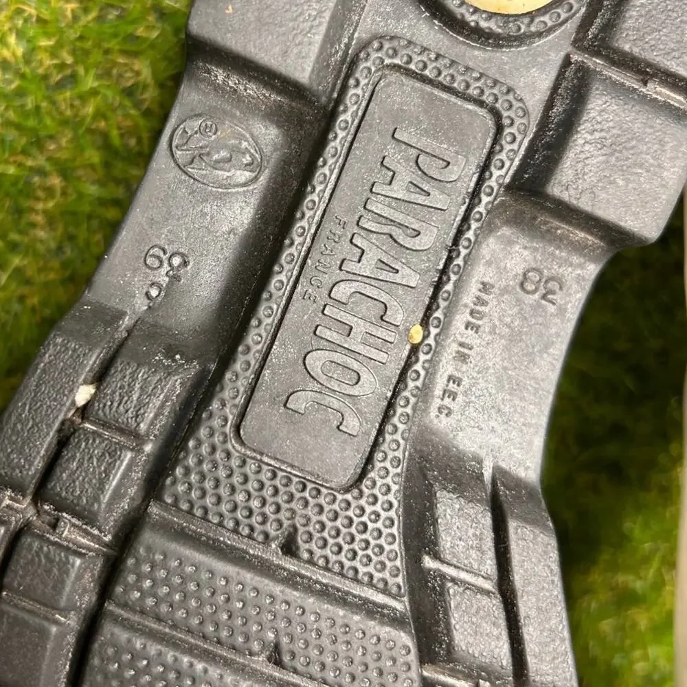 RARE‎ Vintage Parachoc White Military Combat Shoe 38 - Picture 9 of 12